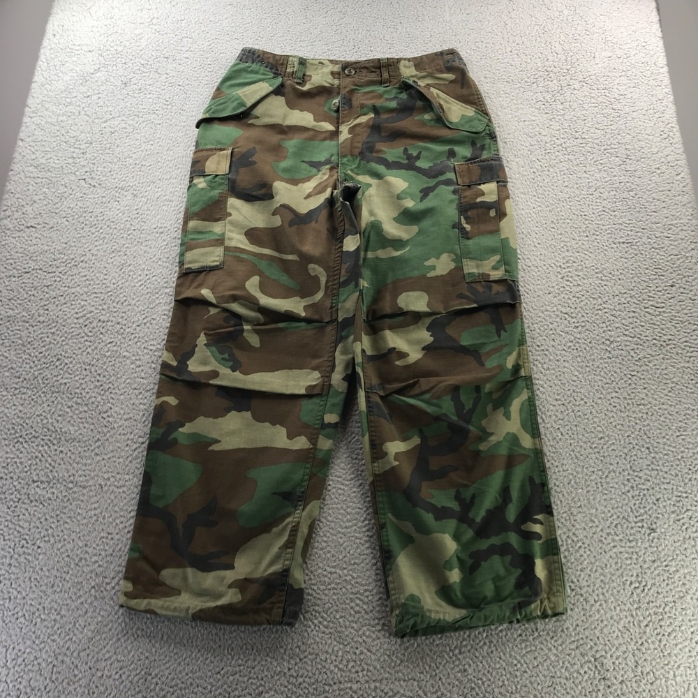 VTG M-65 Pant Men Medium Reg Fit 36x29 M-81 Woodland Camo Cold Weather Field 80s